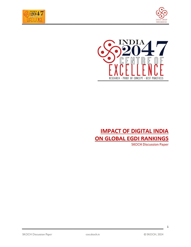 Impact of Digital India on Global EDGI Rankings