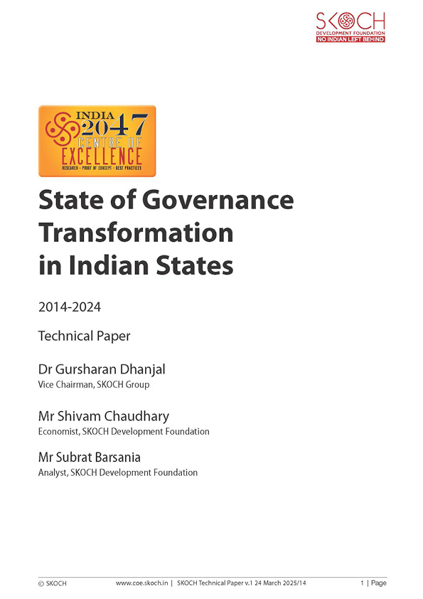 State of Governance: Transformation in Indian States - 2014-2024